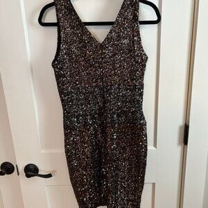 Dress The Population - Size M - Black Sequin Dress